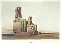 Composite image of the Colossi of Memnon